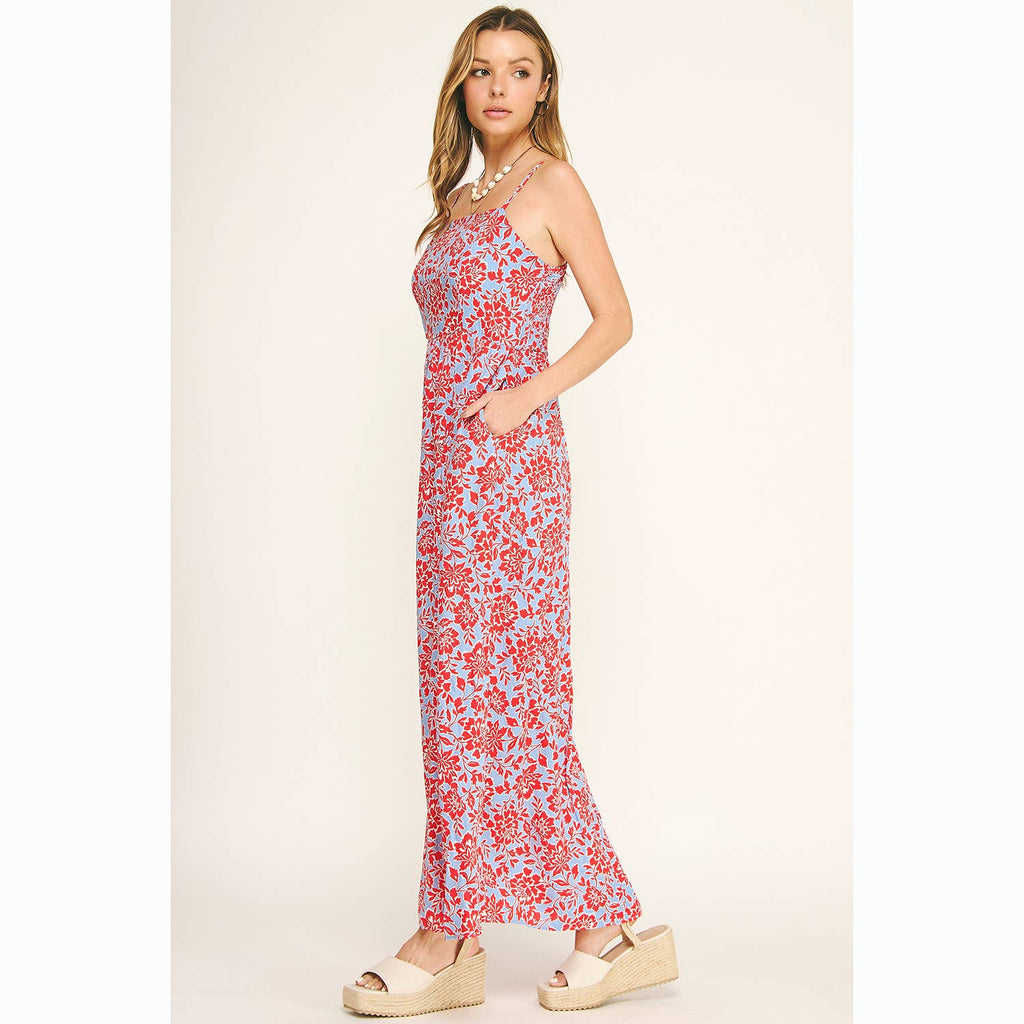 CAMI SQUARENECK MAXI DRESS