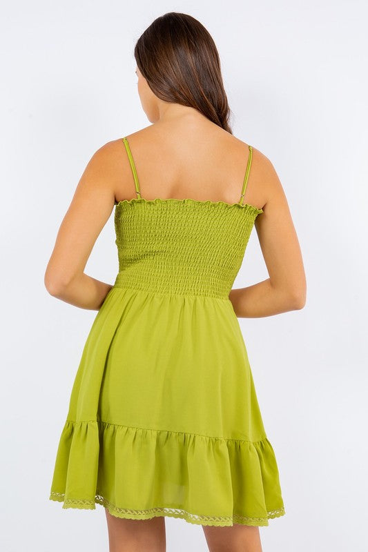 Smocked Mini Dress