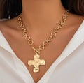 Big Cross Pendant Necklace