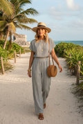 Coastal Striped Two Piece Set