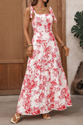 Floral Print Casual Maxi Dress