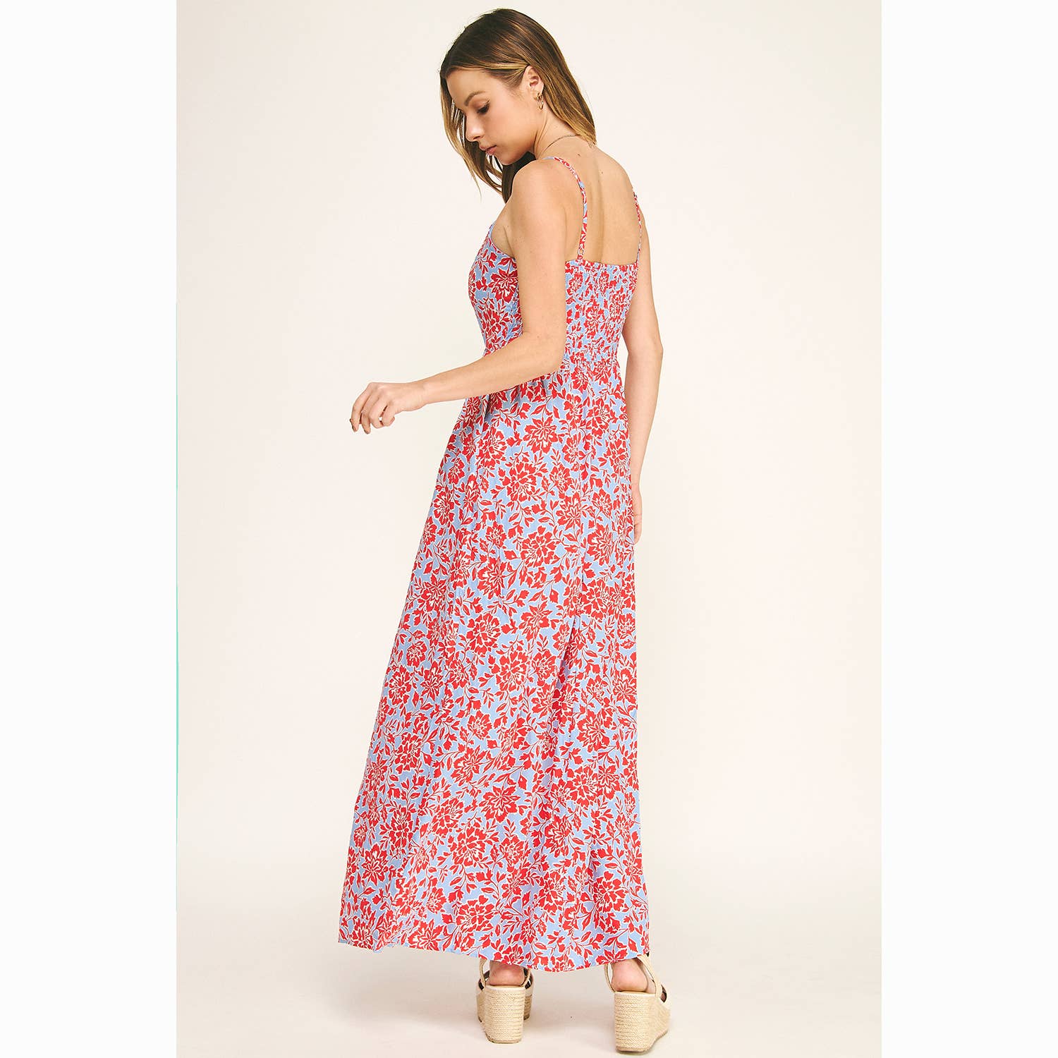 CAMI SQUARENECK MAXI DRESS