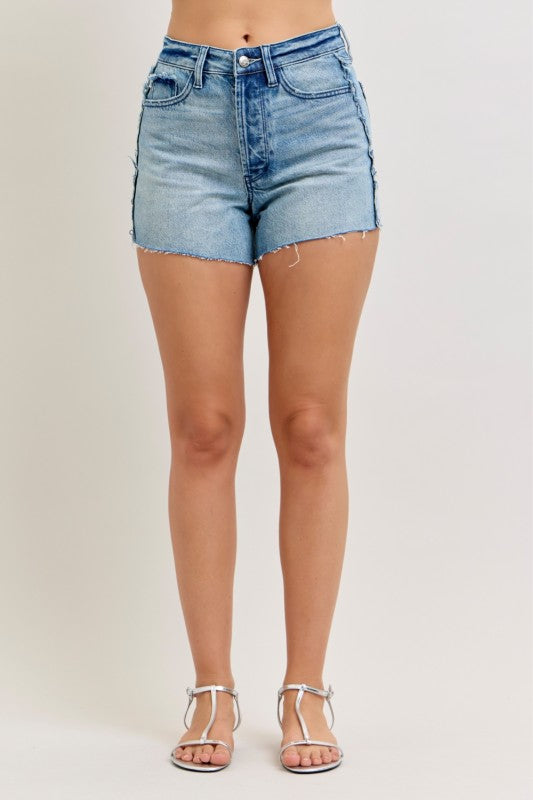 Hw Rigid Magic Cut Off Short Raw Side Seams.